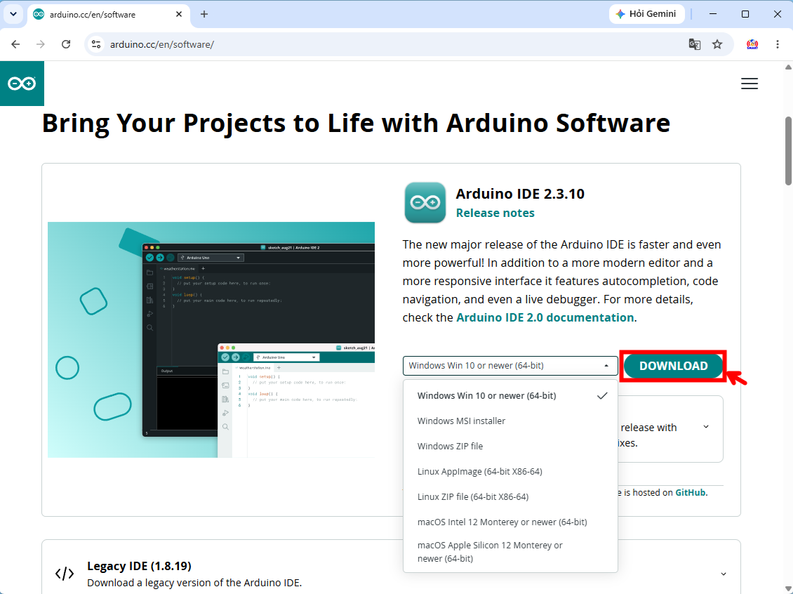 WEB ARDUINO 